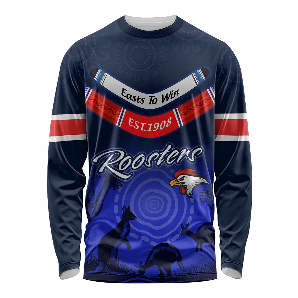 rosster-easts-to-win-long-sleeve-shirt-sydney-rugby-est-1908-boomerang-indeginous