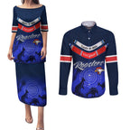 custom-rosster-easts-to-win-couples-matching-puletasi-dress-and-long-sleeve-button-shirts-sydney-rugby-est-1908-boomerang-indeginous