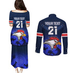 custom-rosster-easts-to-win-couples-matching-puletasi-dress-and-long-sleeve-button-shirts-sydney-rugby-est-1908-boomerang-indeginous
