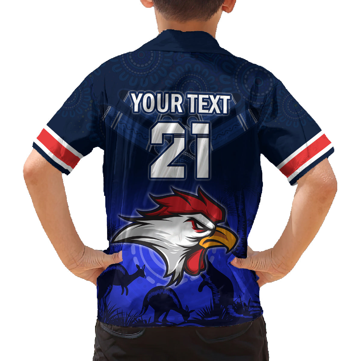 custom-rosster-easts-to-win-family-matching-off-shoulder-short-dress-and-hawaiian-shirt-sydney-rugby-est-1908-boomerang-indeginous