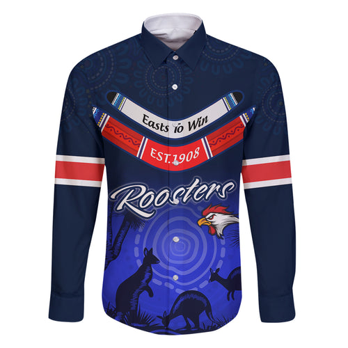 custom-rosster-easts-to-win-family-matching-off-shoulder-short-dress-and-hawaiian-shirt-sydney-rugby-est-1908-boomerang-indeginous