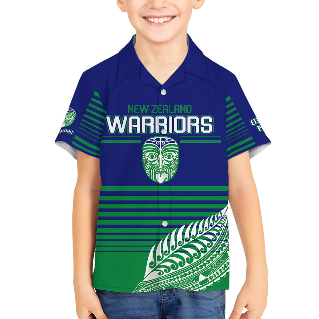 warriors-new-zealand-rugby-hawaiian-shirt-maori-face-ta-moko-simple-style