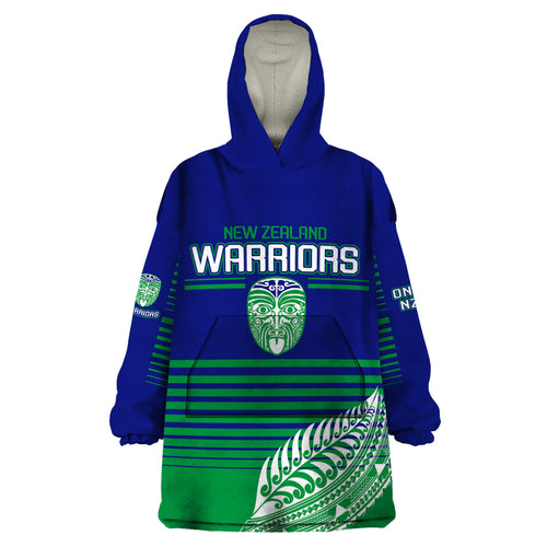 warriors-new-zealand-rugby-wearable-blanket-hoodie-maori-face-ta-moko-simple-style