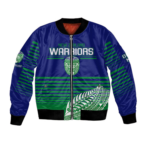 custom-warriors-new-zealand-rugby-bomber-jacket-maori-face-ta-moko-simple-style