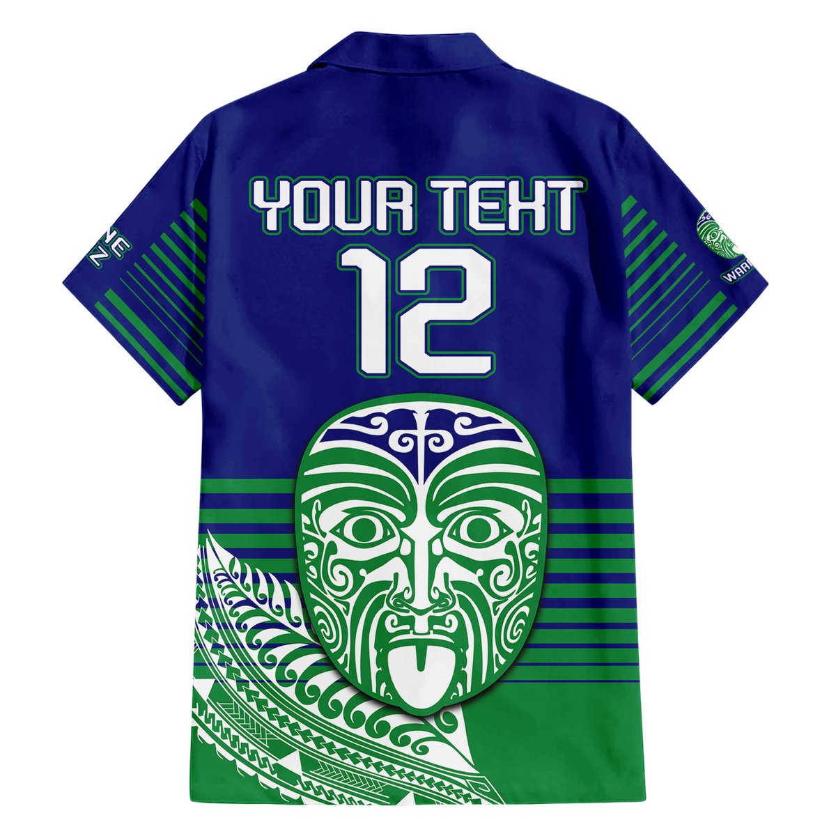 custom-warriors-new-zealand-rugby-hawaiian-shirt-maori-face-ta-moko-simple-style