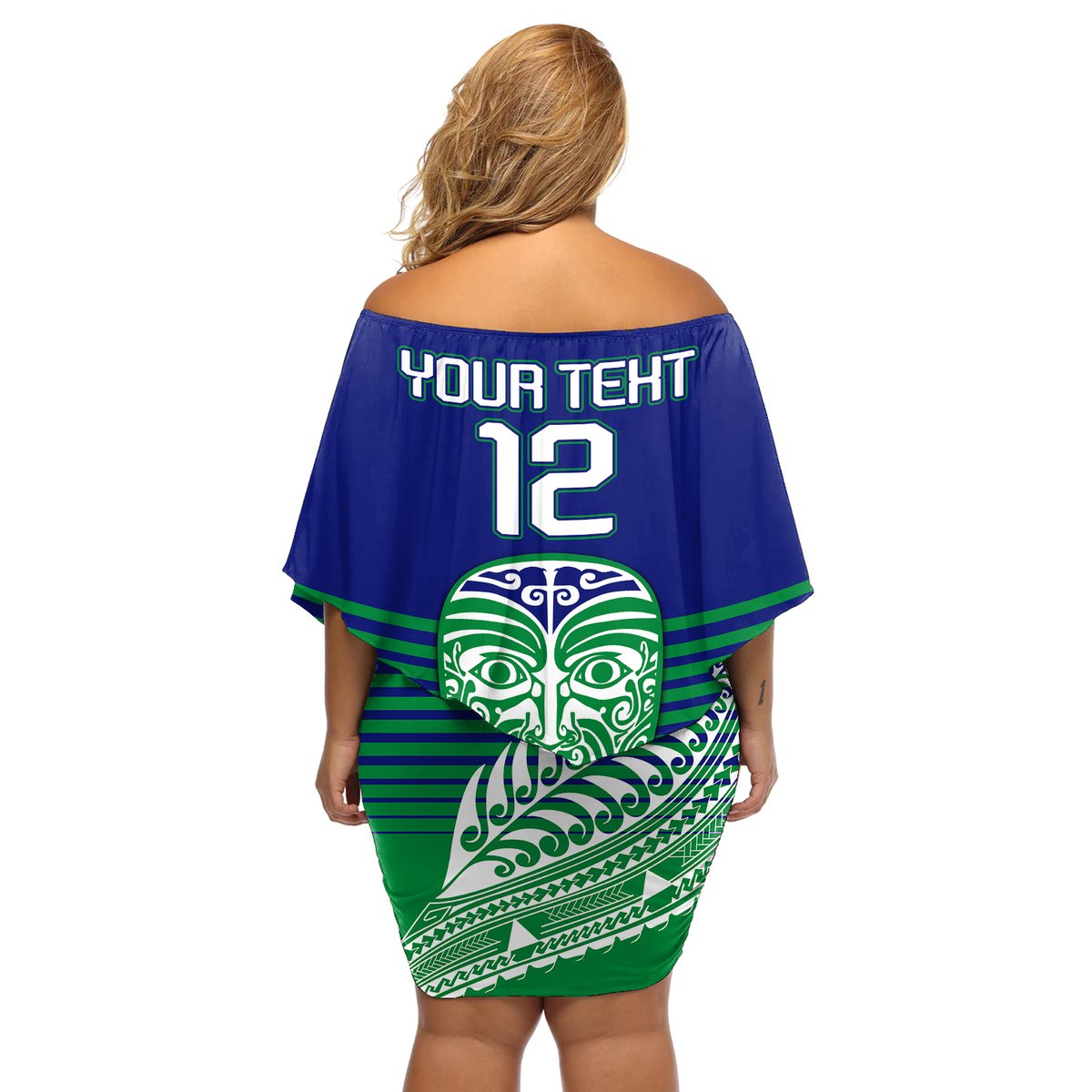 custom-warriors-new-zealand-rugby-off-shoulder-short-dress-maori-face-ta-moko-simple-style