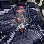 Custom Roosters Rugby Polynesian Tribal Back Car Seat Cover