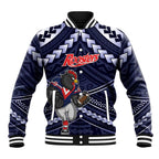 Custom Roosters Rugby Polynesian Tribal Baseball Jacket
