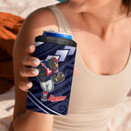 Custom Roosters Rugby Polynesian Tribal 4 in 1 Can Cooler Tumbler