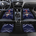 Custom Roosters Rugby Polynesian Tribal Car Mats