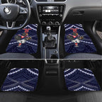 Custom Roosters Rugby Polynesian Tribal Car Mats