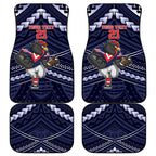 Custom Roosters Rugby Polynesian Tribal Car Mats