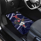 Custom Roosters Rugby Polynesian Tribal Car Mats