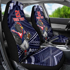 Custom Roosters Rugby Polynesian Tribal Car Seat Cover