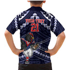 Custom Roosters Rugby Polynesian Tribal Family Matching Mermaid Dress and Hawaiian Shirt