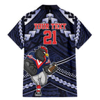 Custom Roosters Rugby Polynesian Tribal Family Matching Mermaid Dress and Hawaiian Shirt