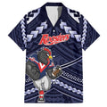 Custom Roosters Rugby Polynesian Tribal Hawaiian Shirt