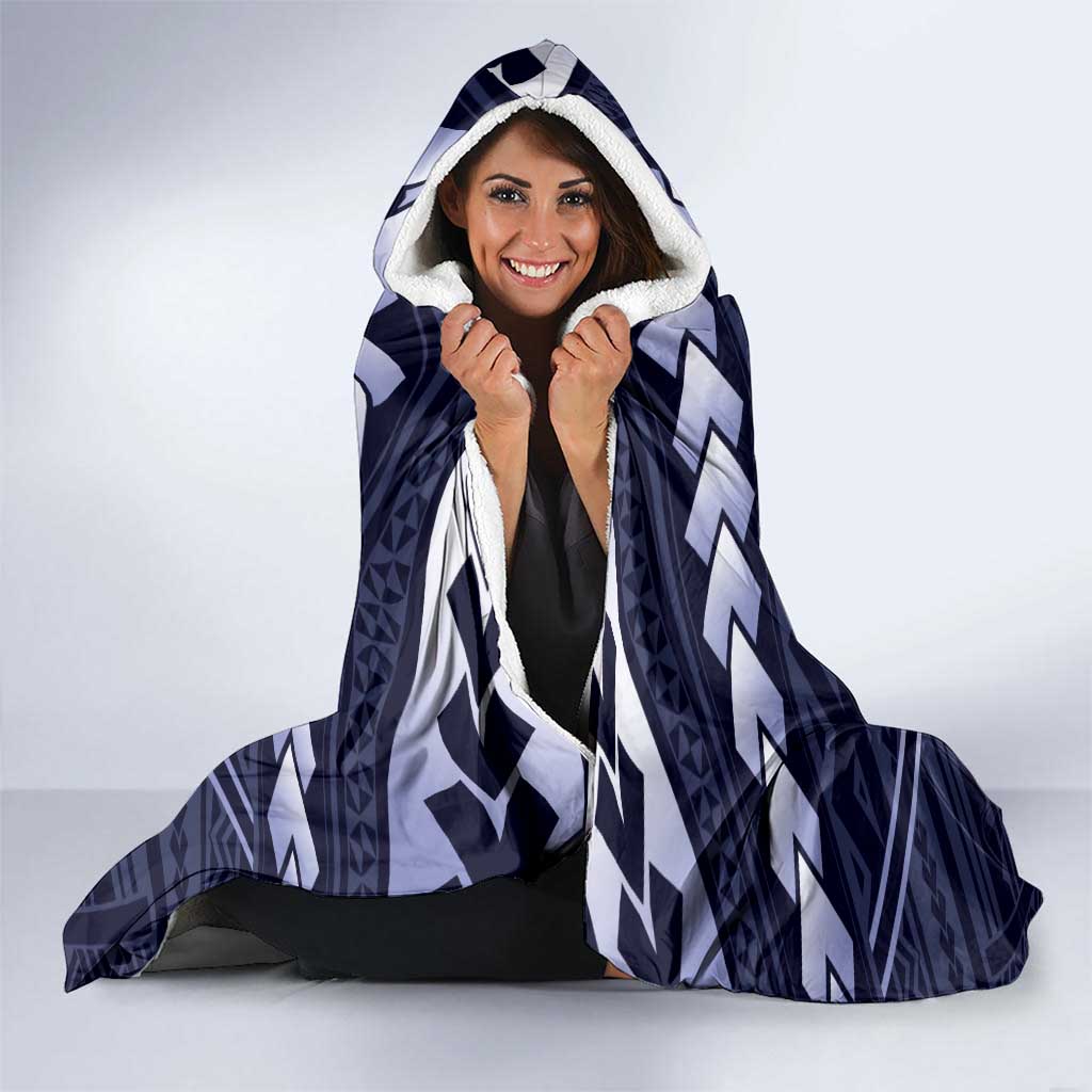 Custom Roosters Rugby Polynesian Tribal Hooded Blanket