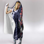 Custom Roosters Rugby Polynesian Tribal Hooded Blanket