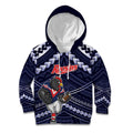 Custom Roosters Rugby Polynesian Tribal Kid Hoodie
