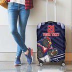 Custom Roosters Rugby Polynesian Tribal Luggage Cover