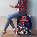 Custom Roosters Rugby Polynesian Tribal Luggage Cover