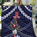 Custom Roosters Rugby Polynesian Tribal Quilt