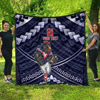 Custom Roosters Rugby Polynesian Tribal Quilt