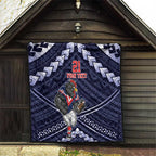 Custom Roosters Rugby Polynesian Tribal Quilt