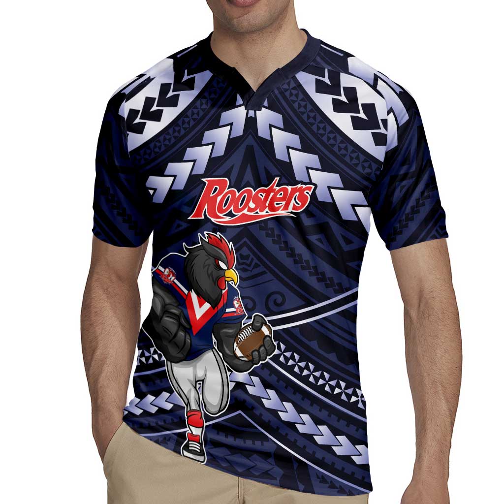 Custom Roosters Rugby Polynesian Tribal Rugby Jersey