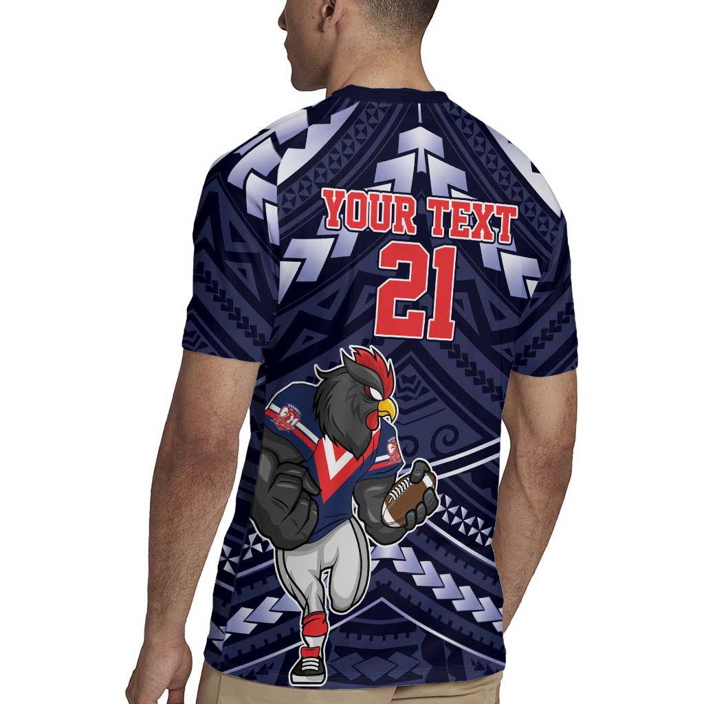 Custom Roosters Rugby Polynesian Tribal Rugby Jersey