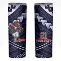 Custom Roosters Rugby Polynesian Tribal Skinny Tumbler