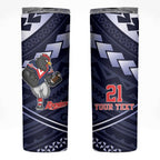 Custom Roosters Rugby Polynesian Tribal Skinny Tumbler