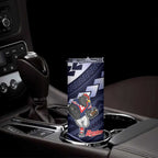 Custom Roosters Rugby Polynesian Tribal Skinny Tumbler