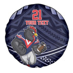 Custom Roosters Rugby Polynesian Tribal Spare Tire Cover