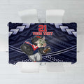 Custom Roosters Rugby Polynesian Tribal Tablecloth