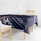 Custom Roosters Rugby Polynesian Tribal Tablecloth