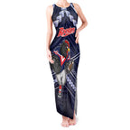 Custom Roosters Rugby Polynesian Tribal Tank Maxi Dress