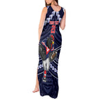 Custom Roosters Rugby Polynesian Tribal Tank Maxi Dress