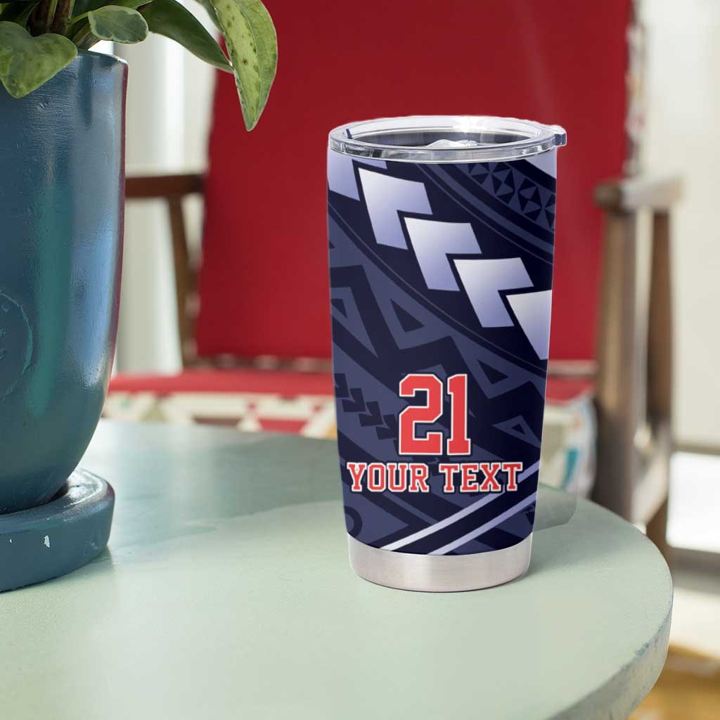Custom Roosters Rugby Polynesian Tribal Tumbler Cup