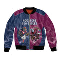 Roosters-Sea Eagles Rugby Custom Bomber Jacket Half Grunge Style