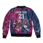 Roosters-Sea Eagles Rugby Custom Bomber Jacket Half Grunge Style