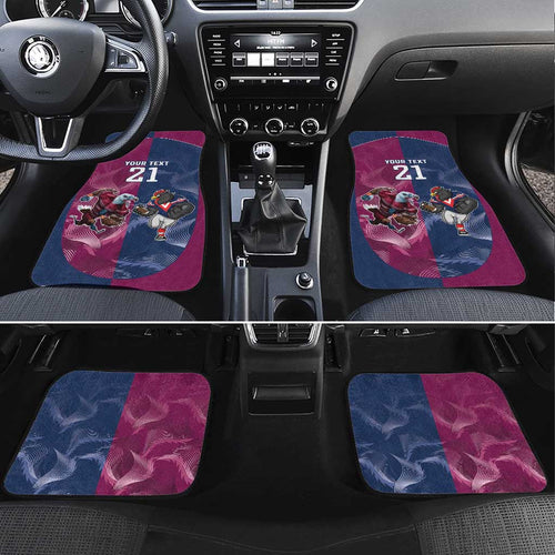 Roosters-Sea Eagles Rugby Custom Car Mats Half Grunge Style