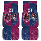 Roosters-Sea Eagles Rugby Custom Car Mats Half Grunge Style