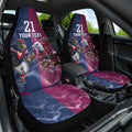 Roosters-Sea Eagles Rugby Custom Car Seat Cover Half Grunge Style