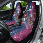 Roosters-Sea Eagles Rugby Custom Car Seat Cover Half Grunge Style