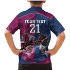 Roosters-Sea Eagles Rugby Custom Family Matching Mermaid Dress and Hawaiian Shirt Half Grunge Style