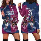 Roosters-Sea Eagles Rugby Custom Hoodie Dress Half Grunge Style