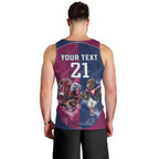 Roosters-Sea Eagles Rugby Custom Men Tank Top Half Grunge Style