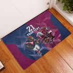 Roosters-Sea Eagles Rugby Custom Rubber Doormat Half Grunge Style